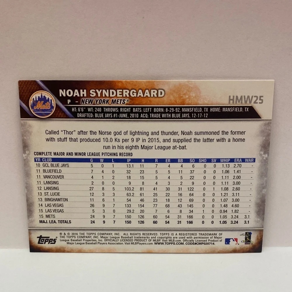 Topps card mint